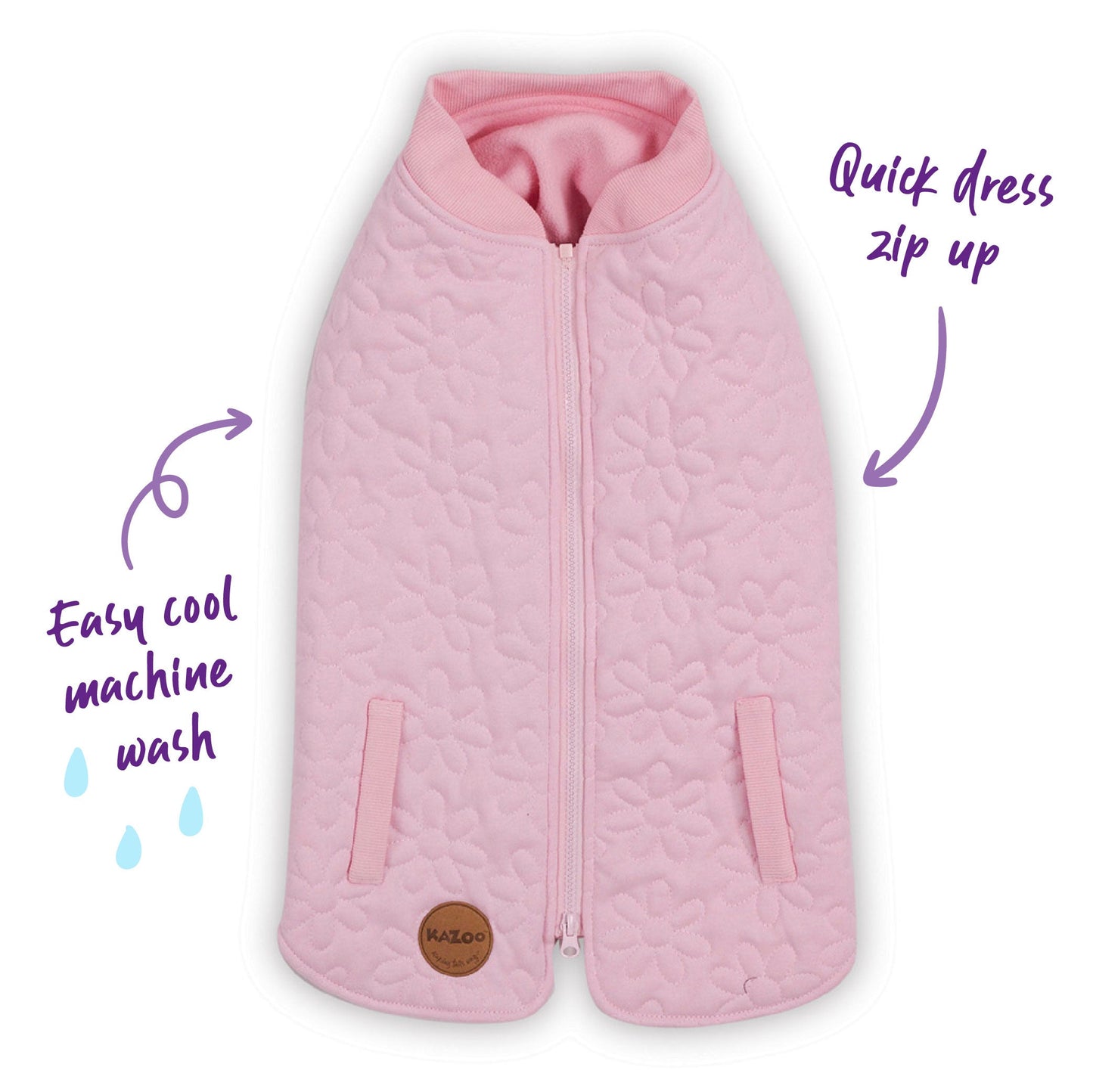 Flower Dog Jacket - Pink